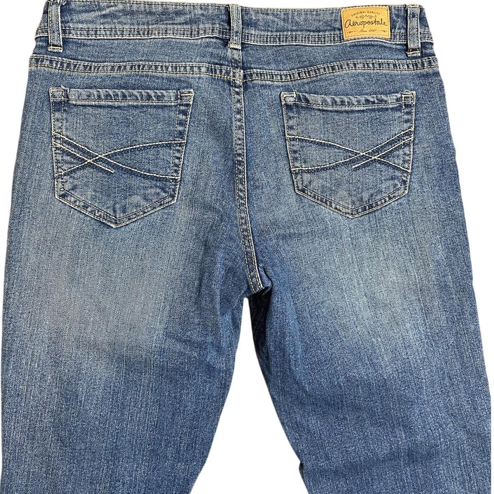 Aeropostale Chelsea Bootcut Jeans Size 8 Reg Medium Wash Y2K 2000s Stretch‎ - Picture 10 of 13